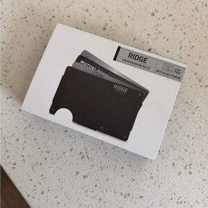 Ridge Matte Black Slim RFID Wallet